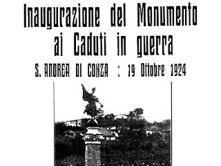 Inaugurazione del Monumento ai Caduti in guerra di Sant'Andrea di Conza