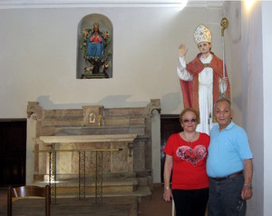 Donato e Maria in visita alla Chiesa dell'Incoronata