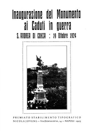 Inaugurazione del Monumento ai Caduti in guerra di Sant'Andrea di Conza
