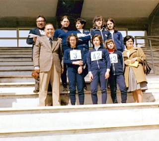 Alcuni partecipanti santandreani ai Giochi della Gioventù 1978