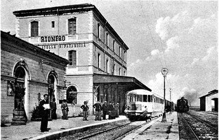 Stazione ferroviaria di Rionero in V. (Linea Rocchetta S. A. - Potenza)