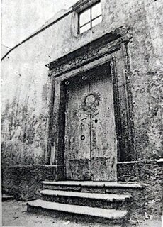 La facciata della Congrega di Sant'Andrea di Conza prima del terremoto del 1980