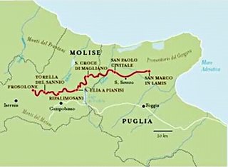 Il tracciato del tratturo da San Marci in Lamis a Frosolone